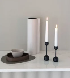 Silhouette ljusstake 2 delar, Black