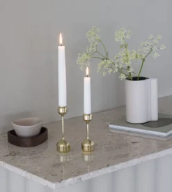 Silhouette ljusstake 2 delar, Guld