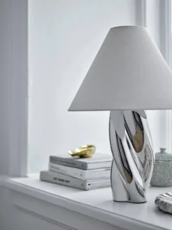 Silva bordslampa Ø35 cm, Silver