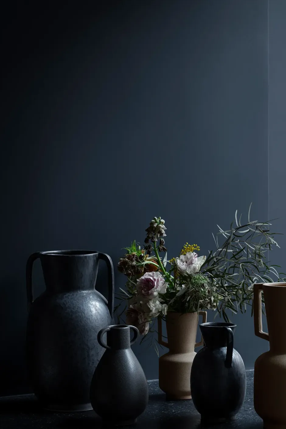 Simi vas 52 cm, Antique grey-black