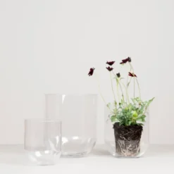 Simple glasvas large, Clear