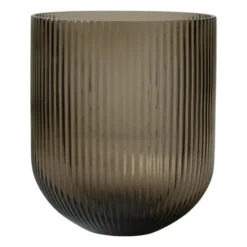 Simple Stripe glasvas brown, Large