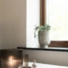 Simple Stripe glasvas brown, Medium