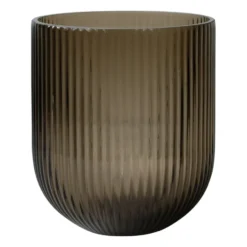 Simple Stripe glasvas brown, Medium