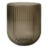 Simple Stripe glasvas brown, Small