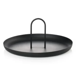 Singles bricka med handtag Ø20 cm, Black