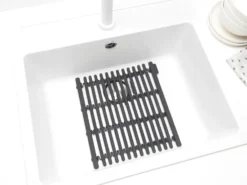 Sinkside diskmatta 30x30 cm, Mörkgrå