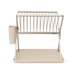 Sinkside hopfällbart diskställ 37 cm, Soft Beige