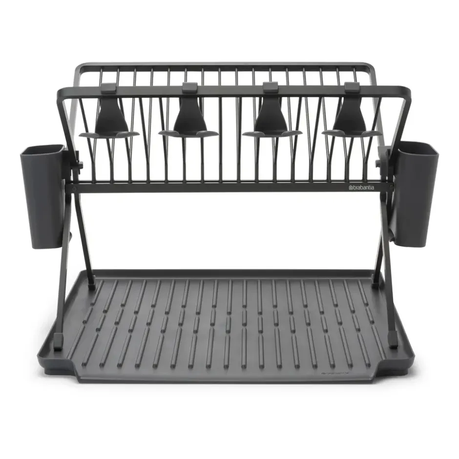 Sinkside hopfällbart diskställ 51 cm, Mörkgrå