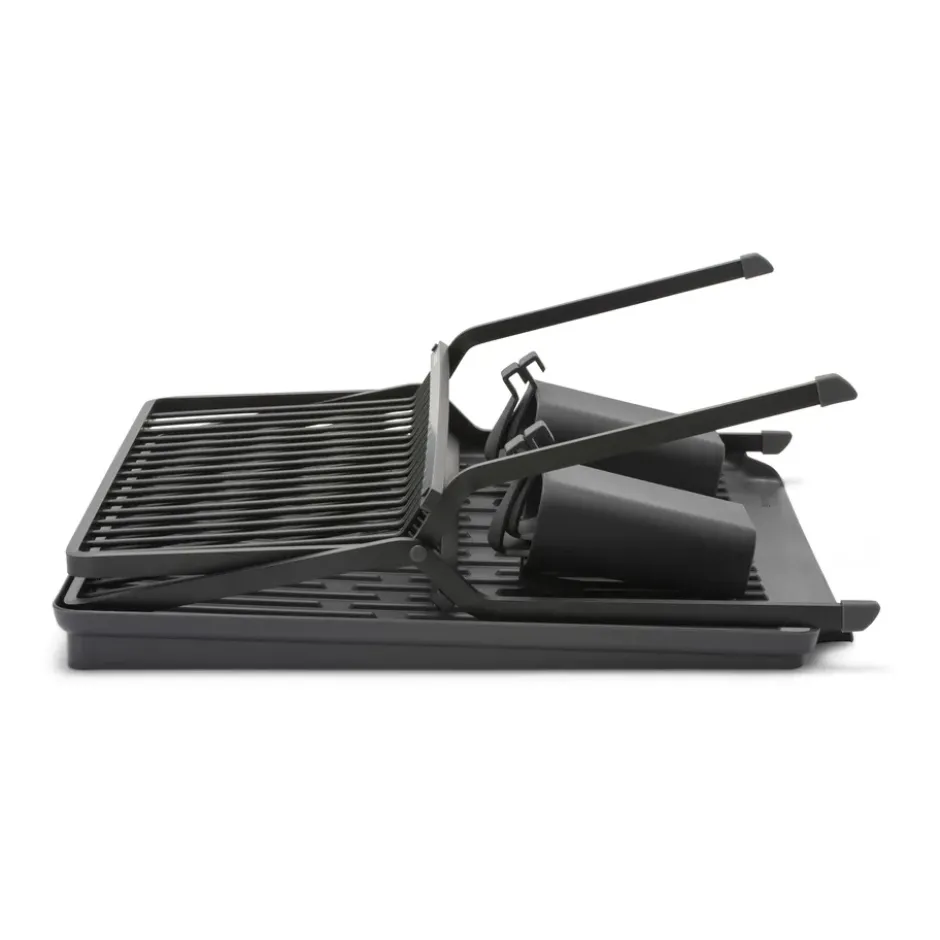 Sinkside hopfällbart diskställ 51 cm, Mörkgrå