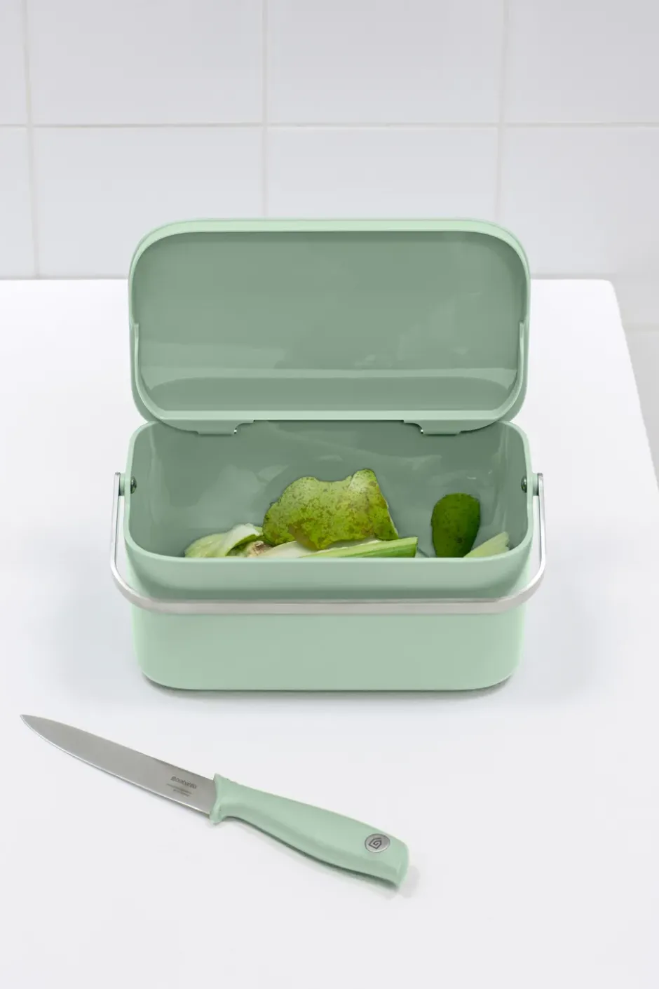 Sinkside matavfallshink 13x22 cm, Jade green