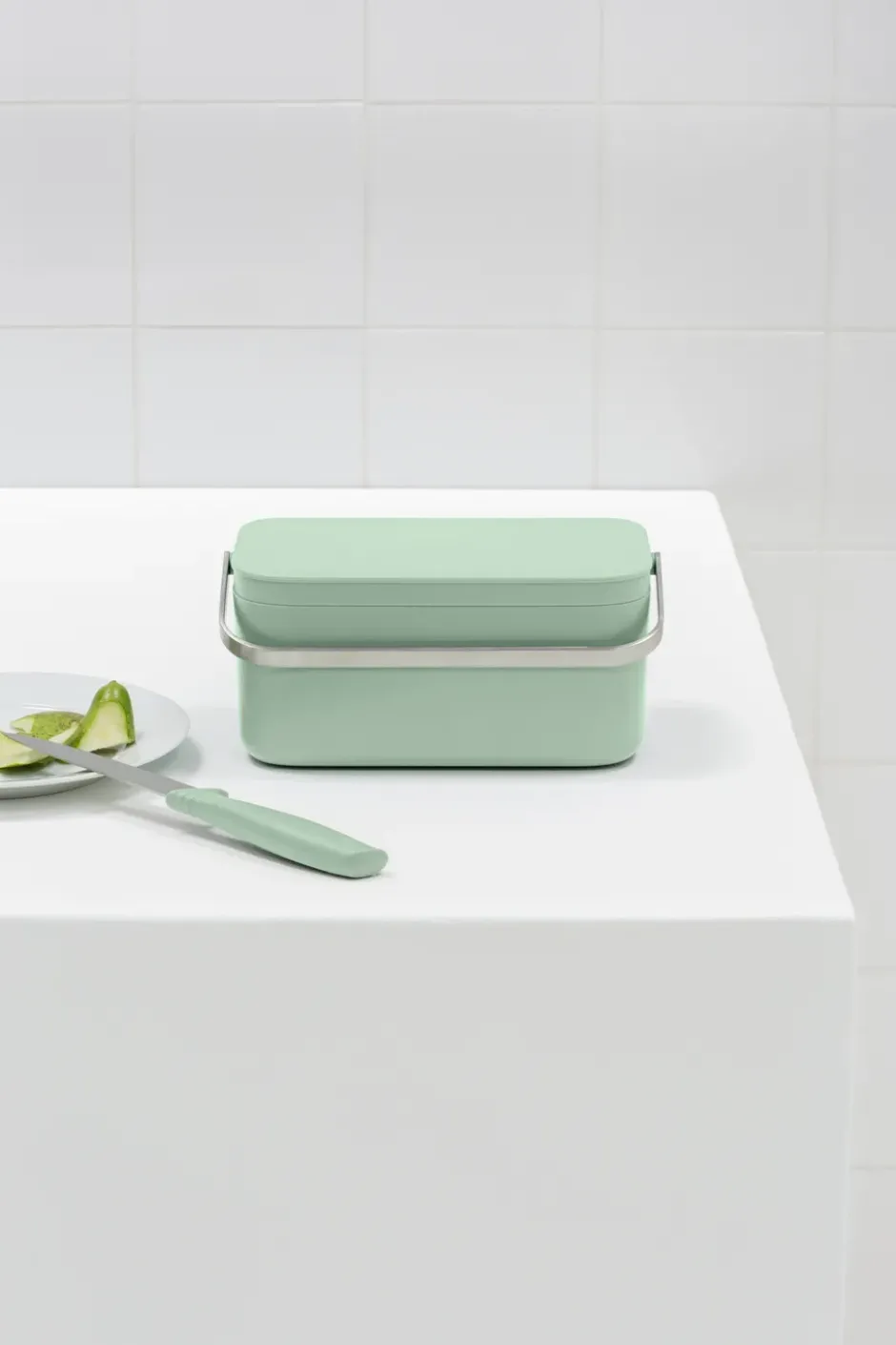 Sinkside matavfallshink 13x22 cm, Jade green