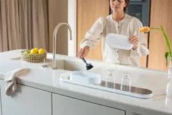 SinkStyle diskbänksorganiserare set 2 delar, Mineral Fresh White