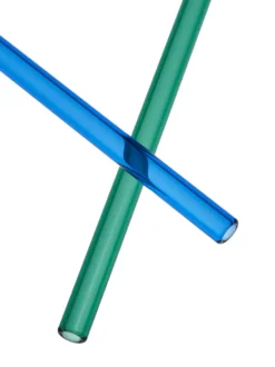 Sipsavor sugrör 200 mm 2-pack, Blå-grön