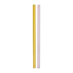 Sipsavor sugrör 200 mm 2-pack, Rosa-gul