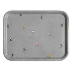 Skiers bricka 33x43 cm, Grå