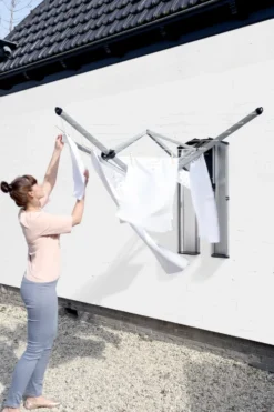 Skyddsbox/kåpa till WallFix torkvinda, Mattbortstat stål
