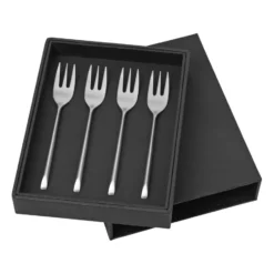 Sletten tårtgaffel 4-pack, Full satin forged