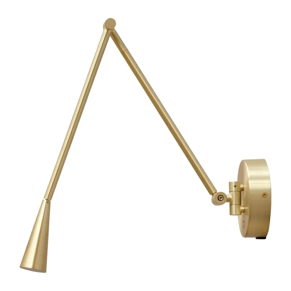 Snake vägglampa, Brass