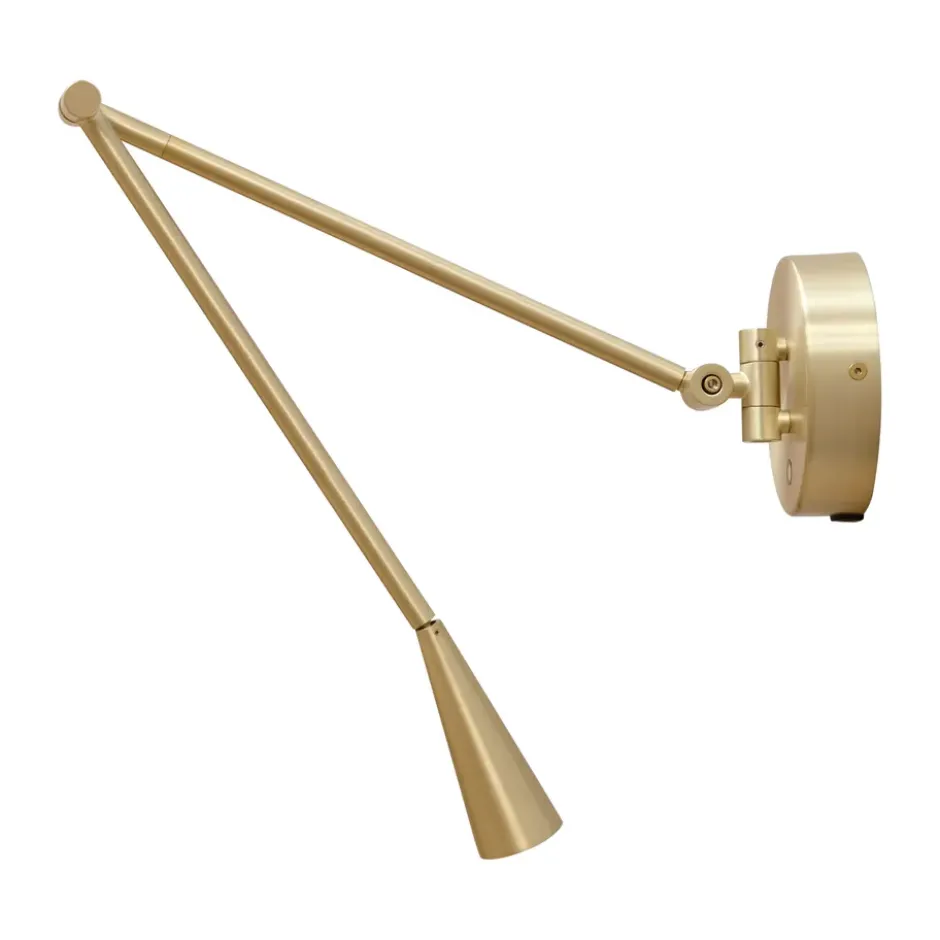 Snake vägglampa, Brass