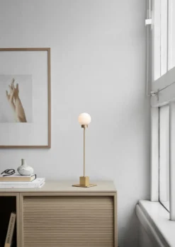 Snowball bordslampa 41 cm, Brass