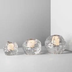 Snowball ljuslykta 3-pack, 3-pack