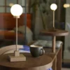 Snowball portabel bordslampa 33 cm, Mässing