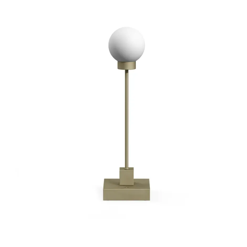 Snowball portabel bordslampa 33 cm, Grey beige