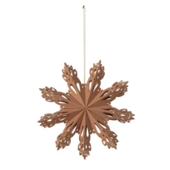 Snowflake juldekoration Indian tan, Ø15 cm