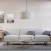 Soft pendel Ø57 cm, Vit ull