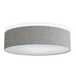 Soft plafond Ø60 cm, Grå ull