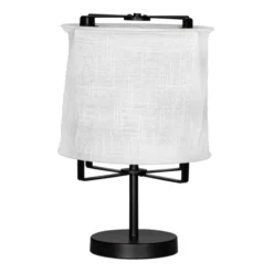 Softy bordslampa 50 cm, Mattvit-mattsvart