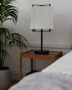 Softy bordslampa 50 cm, Mattvit-mattsvart