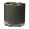 Solai hurricane ljuslykta, Dark Green, Ø8 cm