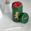 Solstickan tändsticksrör 100-pack, Grön-guld