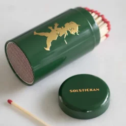Solstickan tändsticksrör 100-pack, Grön-guld