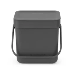 Sort & Go avfallshink 3 L, Grå