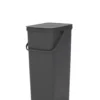 Sort & Go avfallshink 40 L, Grå
