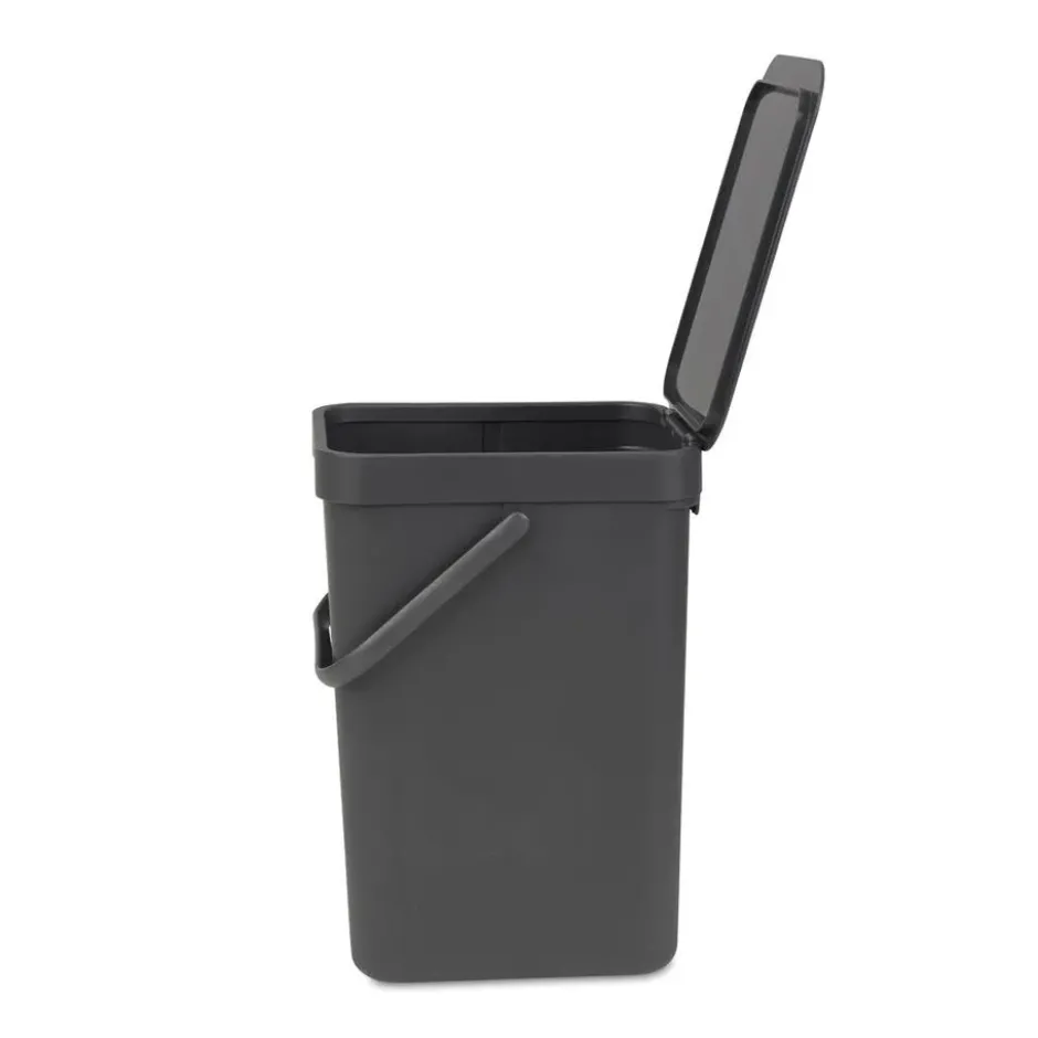 Sort & Go avfallshink 12 liter, grå