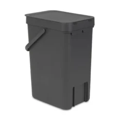 Sort & Go avfallshink 12 liter, grå