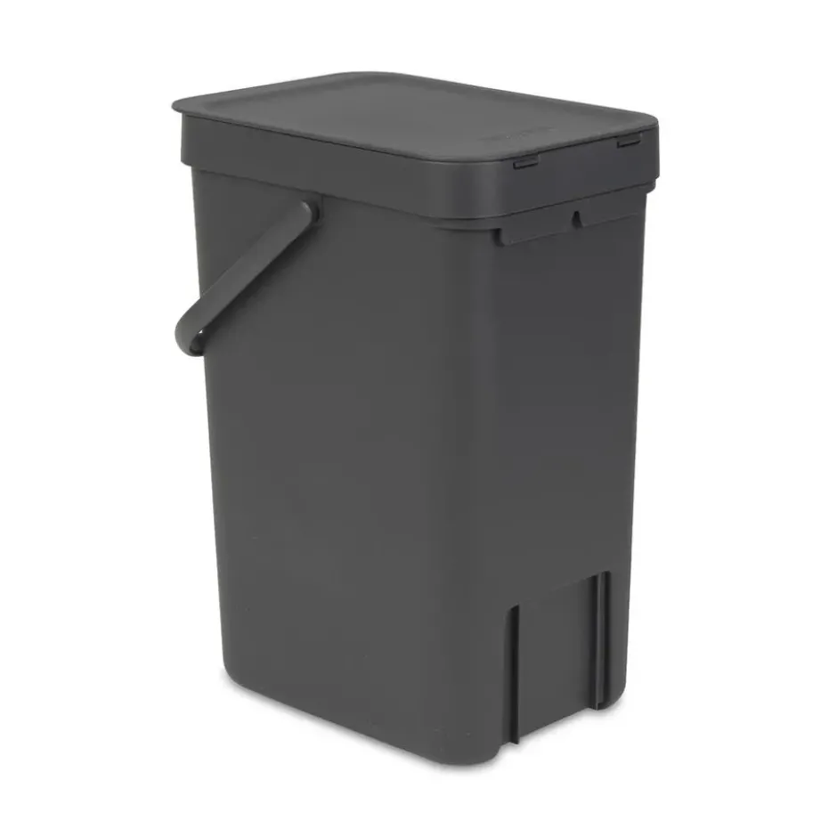 Sort & Go avfallshink 12 liter, grå