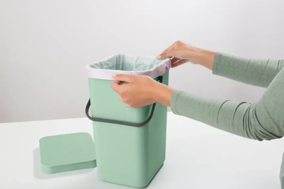 Sort & Go avfallshink 12 liter, Jade green
