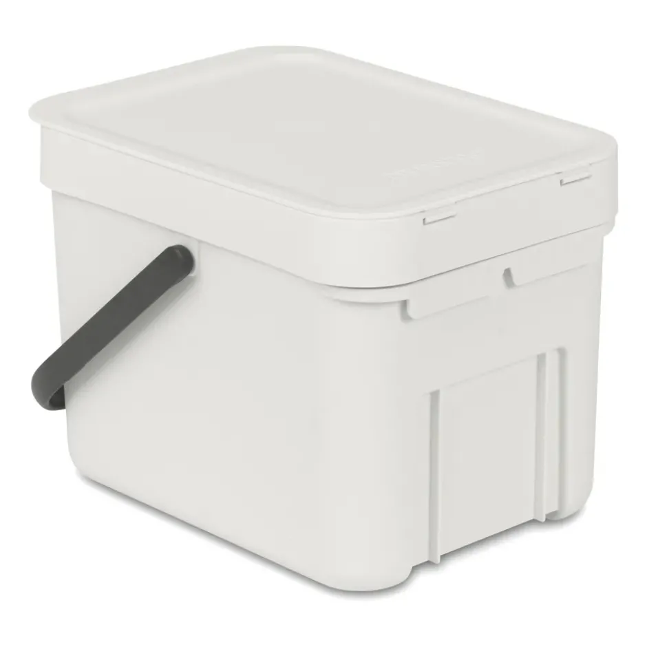 Sort & Go avfallshink 6 liter, Ljusgrå