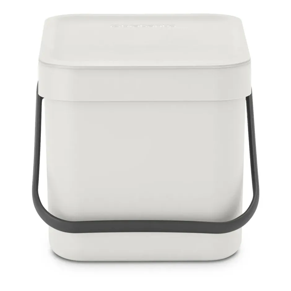 Sort & Go avfallshink 6 liter, Ljusgrå
