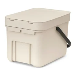 Sort & Go avfallshink 6 liter, Soft Beige