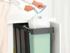 Sort&Go Inbyggnadsbara hinkar, 2x30 L, Mörkgrå