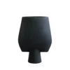 Sphere vas Square Big Ø33 cm, Black