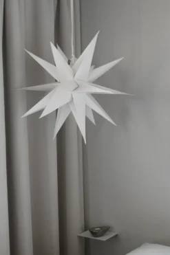 Sputnik adventsstjärna Ø60 cm, vit