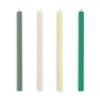 Square Candle ljus mix 4-pack, Greens-whites