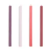 Square Candle ljus mix 4-pack, Reds-bordeaux